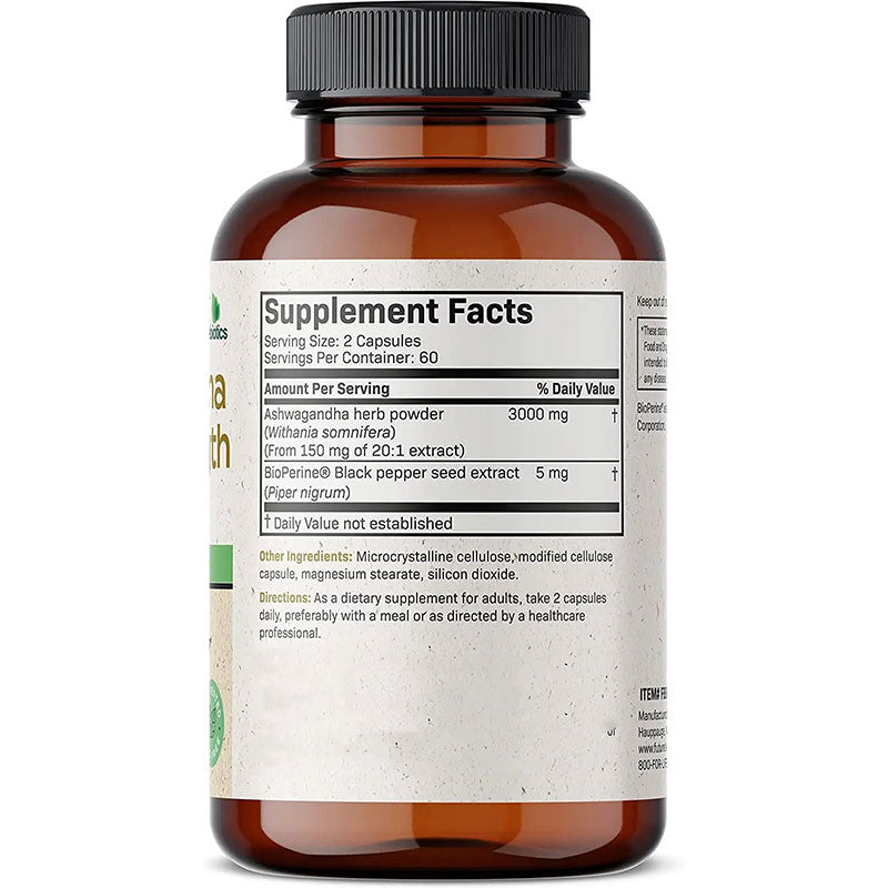 Ashwagandha Capsules Energy Supplement