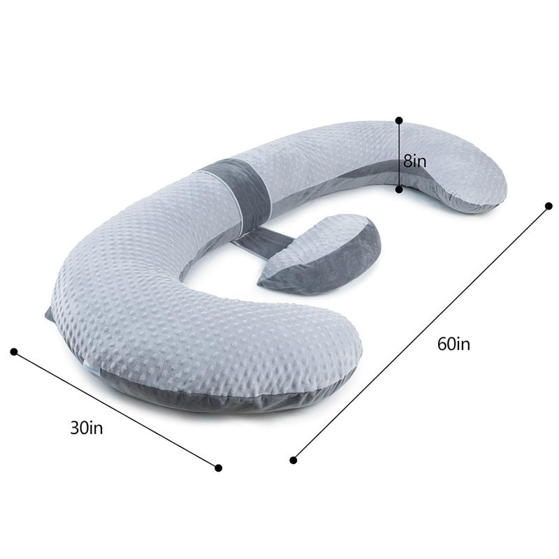 Pregnancy High Rebound Wrapped Body Support Lazy Pillow – Full Body Maternity Pillow for Side Sleeping & Relaxation