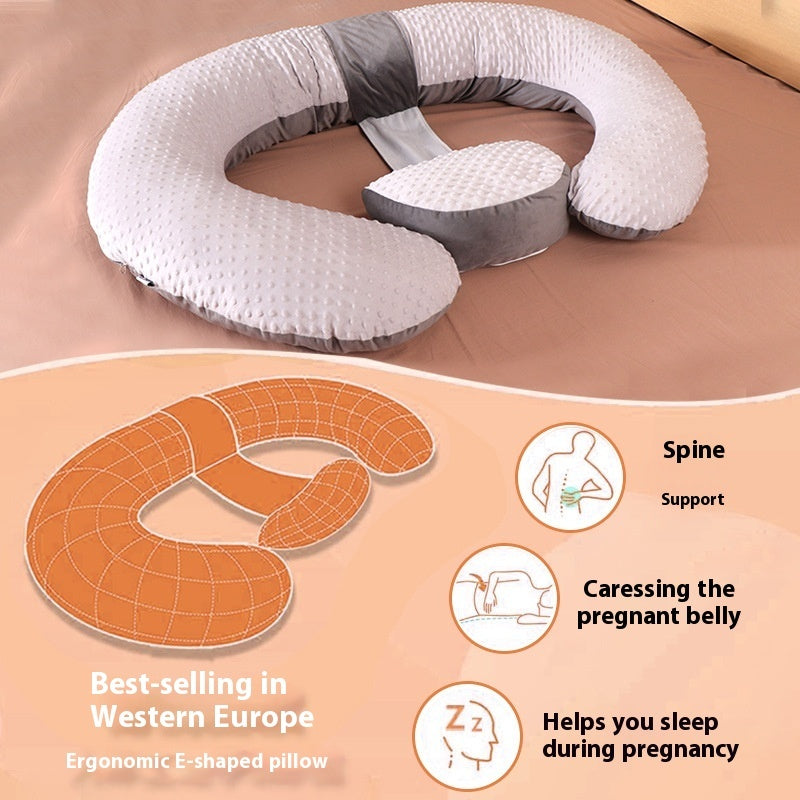 Pregnancy High Rebound Wrapped Body Support Lazy Pillow – Full Body Maternity Pillow for Side Sleeping & Relaxation
