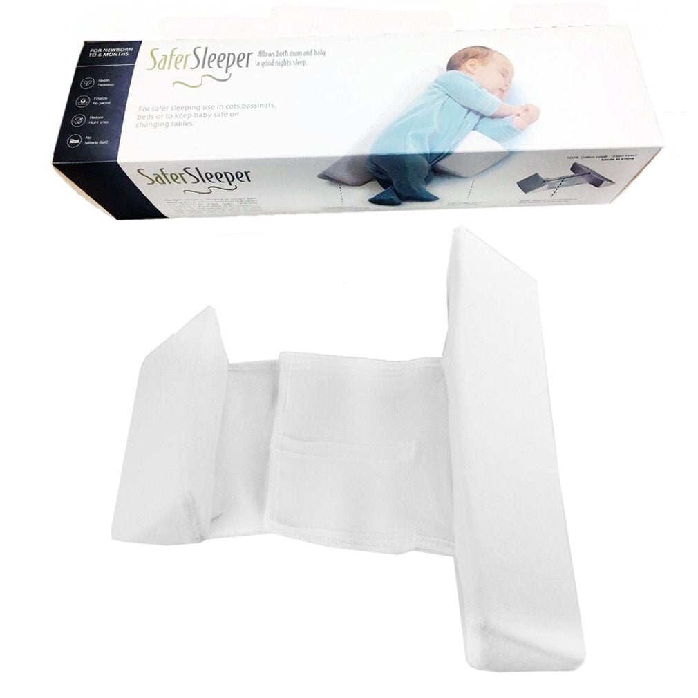 Baby Side Sleeping Pillow – Anti-Head Deviation & Washable Waist Support for Newborns