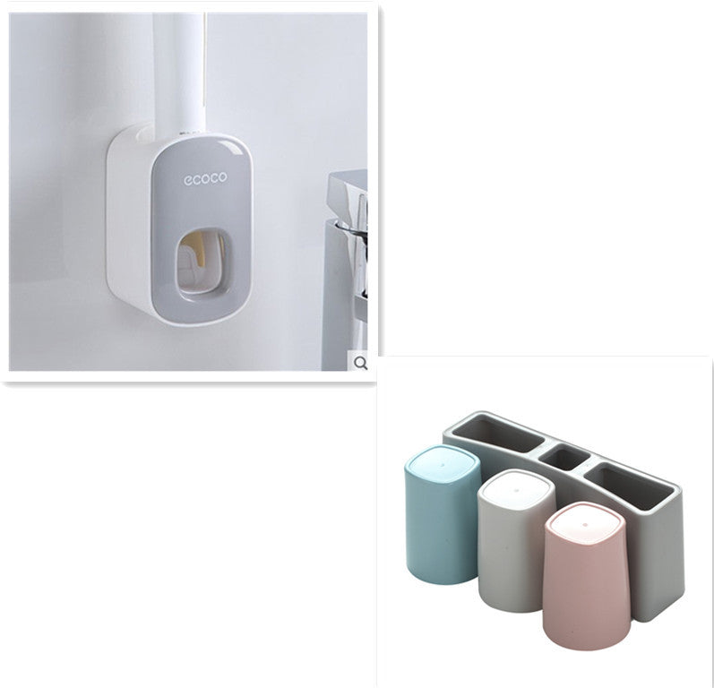 Wall-Mounted Automatic Toothpaste Dispenser Set – No Mess, No Waste