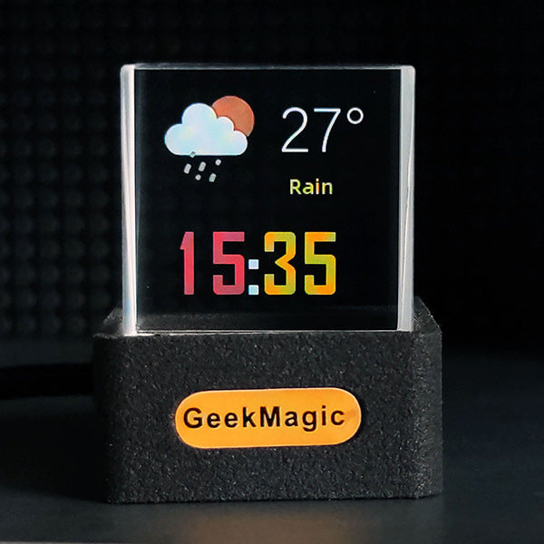 GeekMagic glass clock