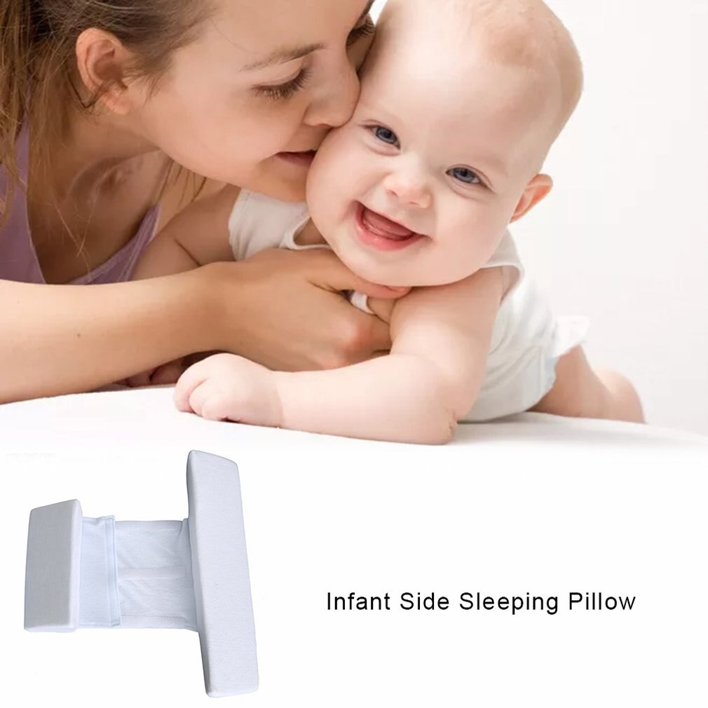 Baby Side Sleeping Pillow – Anti-Head Deviation & Washable Waist Support for Newborns
