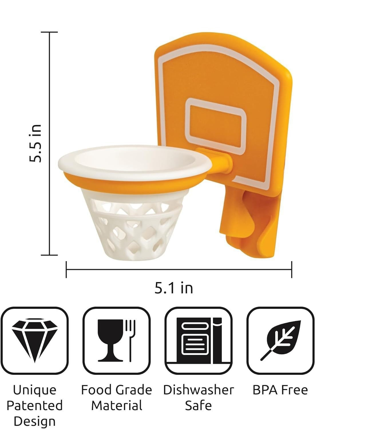 Egg Yolk & White Separator – Kitchen Basketball Hoop Gadget