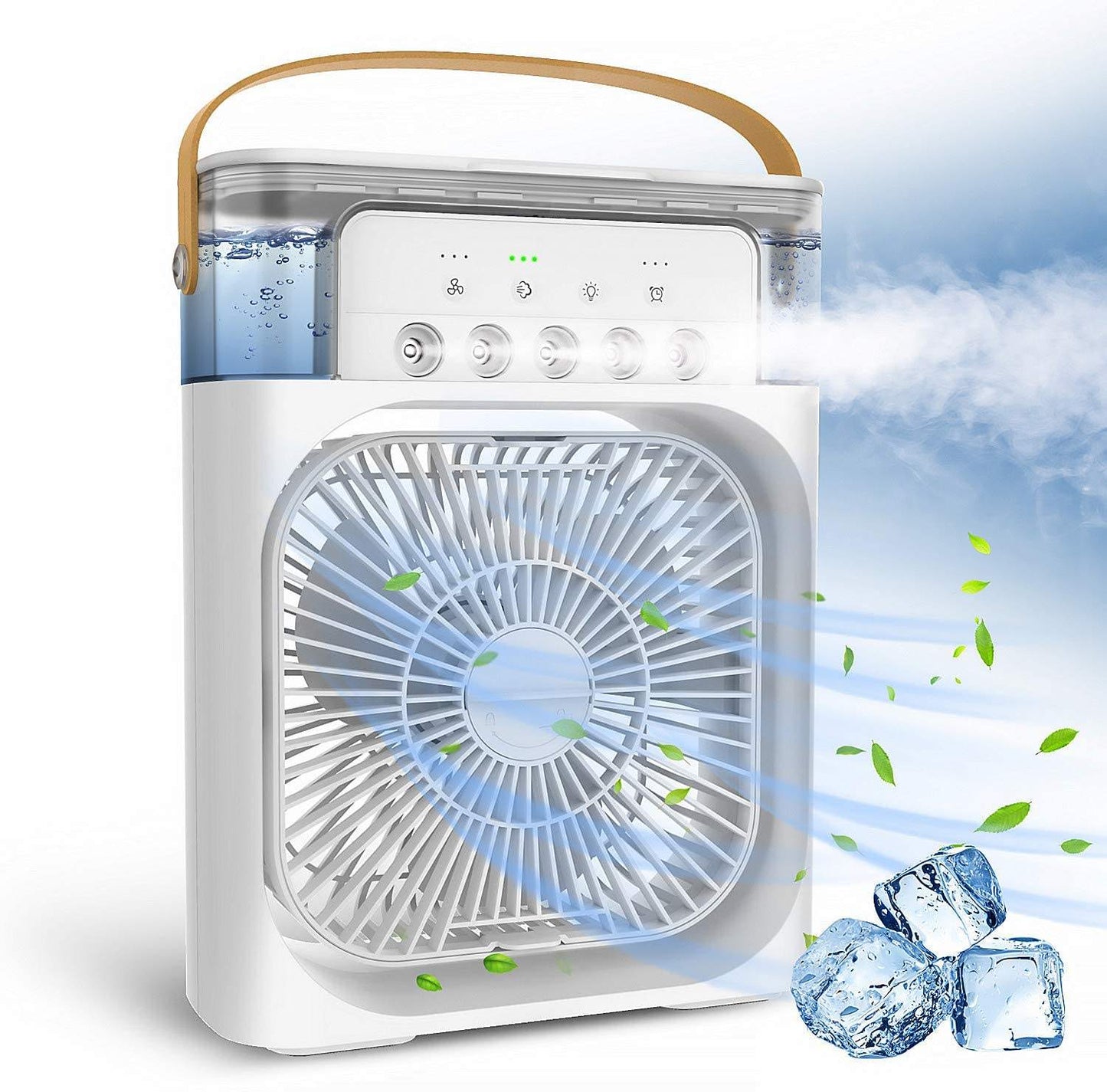 USB Desktop Water-Cooling Spray Fan – Portable Air Conditioner with Humidifier