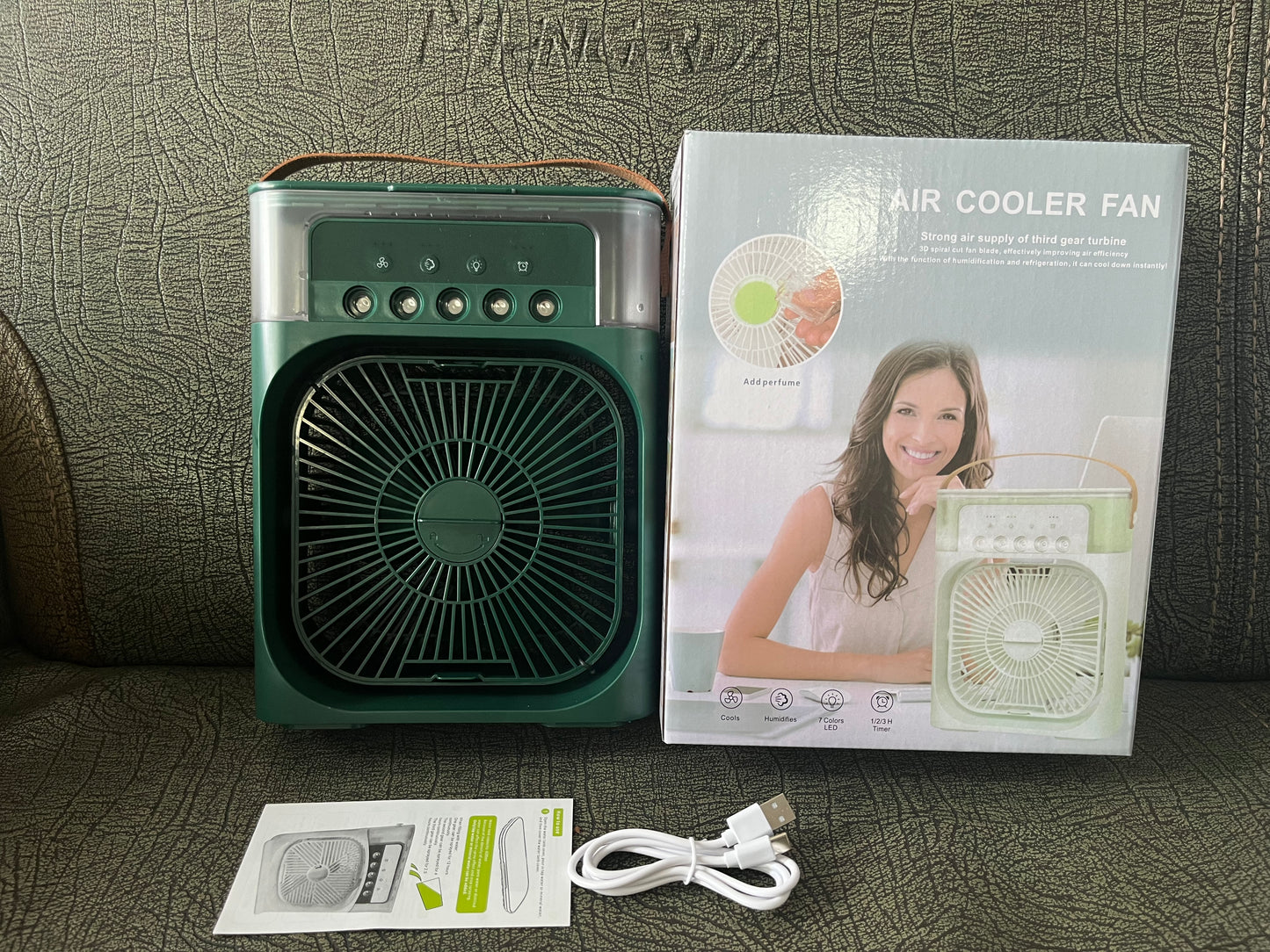 USB Desktop Water-Cooling Spray Fan – Portable Air Conditioner with Humidifier