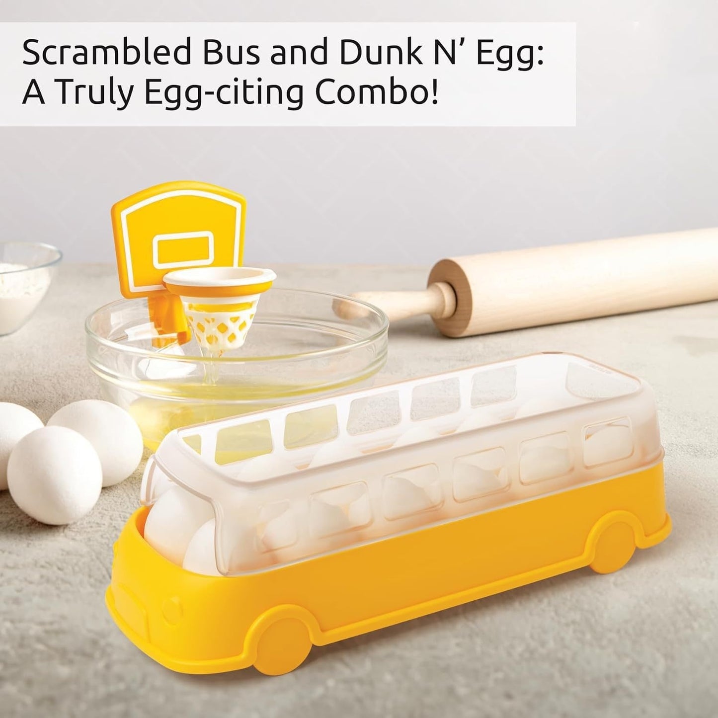 Egg Yolk & White Separator – Kitchen Basketball Hoop Gadget