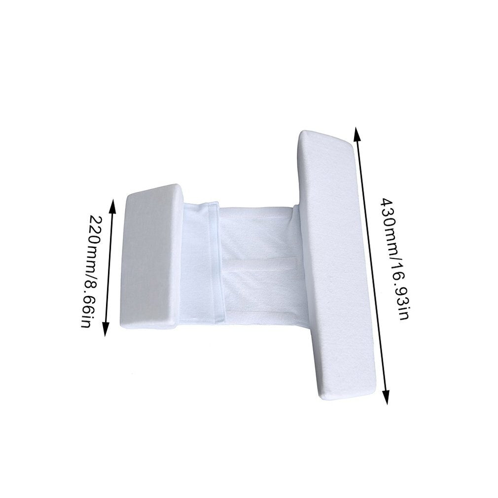 Baby Side Sleeping Pillow – Anti-Head Deviation & Washable Waist Support for Newborns