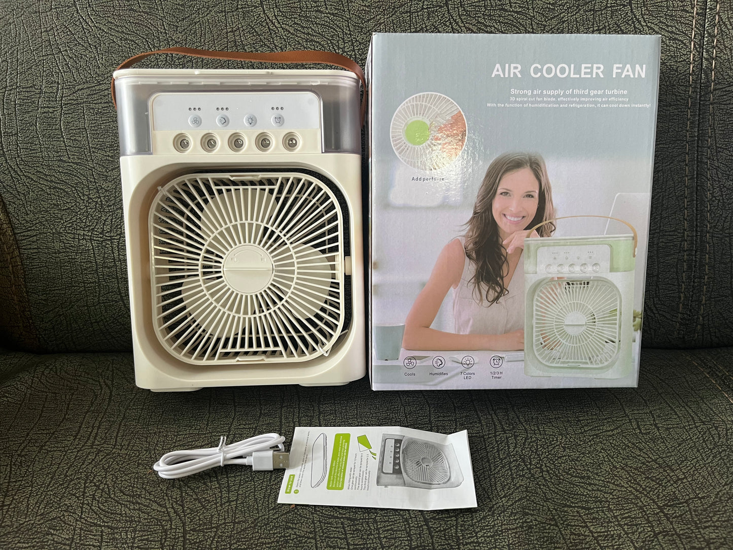 USB Desktop Water-Cooling Spray Fan – Portable Air Conditioner with Humidifier