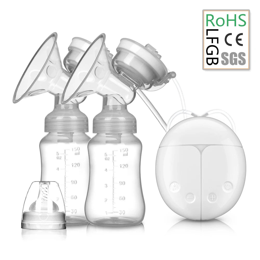 Electric Breast Pump – Unilateral & Bilateral Modes with Manual Silicone Pump for Effortless Breastfeeding