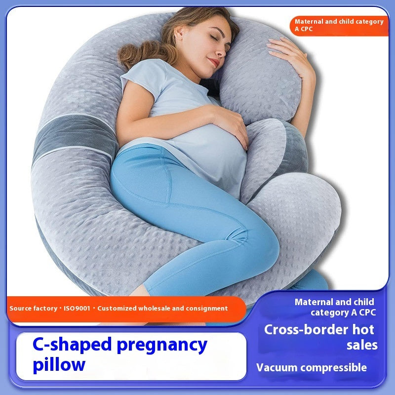 Pregnancy High Rebound Wrapped Body Support Lazy Pillow – Full Body Maternity Pillow for Side Sleeping & Relaxation