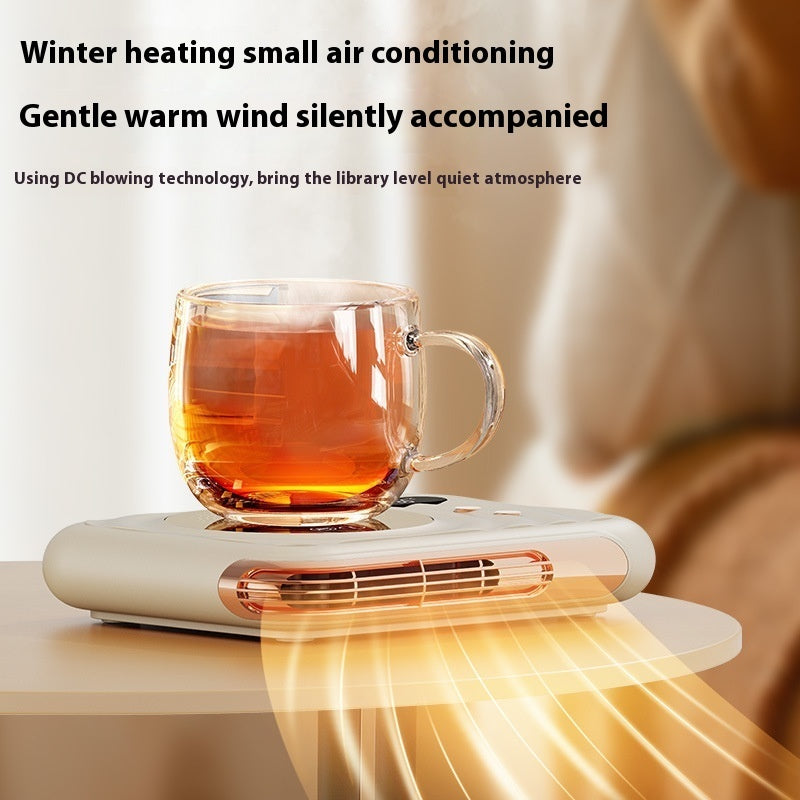 2-in-1 Desk Heater & Mug Warmer – Stay Warm & Keep Drinks Hot