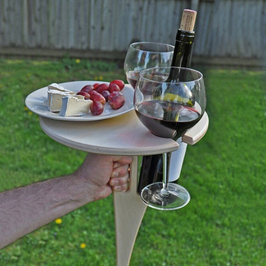 Portable Outdoor Wine Rack – Foldable, Detachable Holder for Picnics & Camping