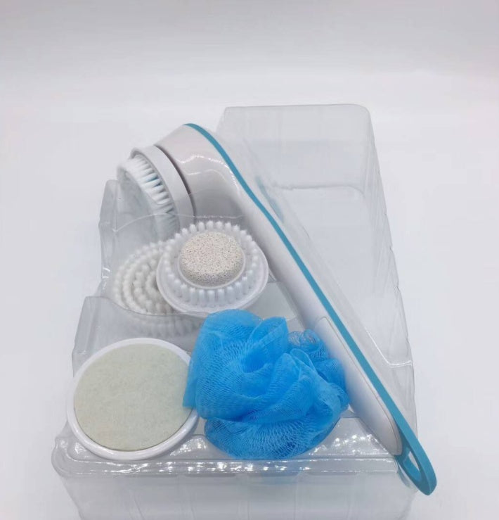 Spin Spa Electric Body Brush – Deep Cleaning Shower Scrubber with 5 Attachments