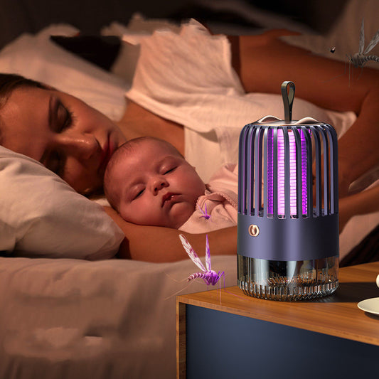 Silent Electric Mosquito Killer Lamp – Shock & Suction Trap for Indoor Insect Protection