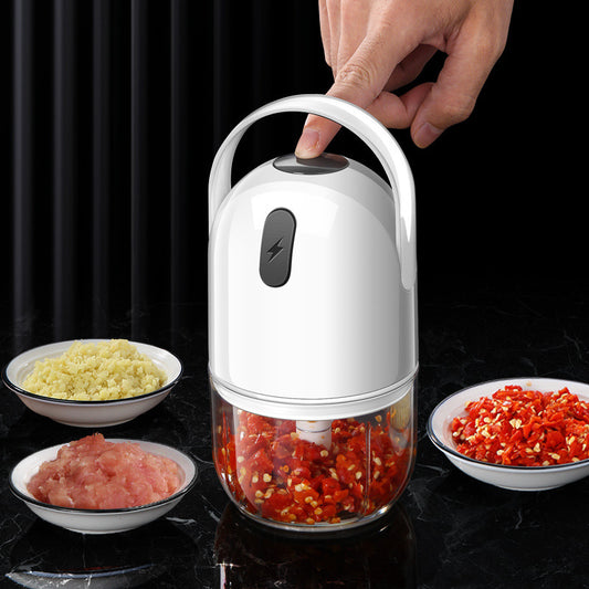 Kitchen Electric Garlic Masher Large Capacity Household Garlic Press