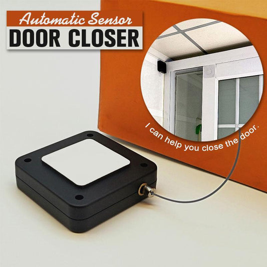 Soft Close Automatic Door Closer – Punch-Free Adjustable Sliding & Glass Door Tension Device