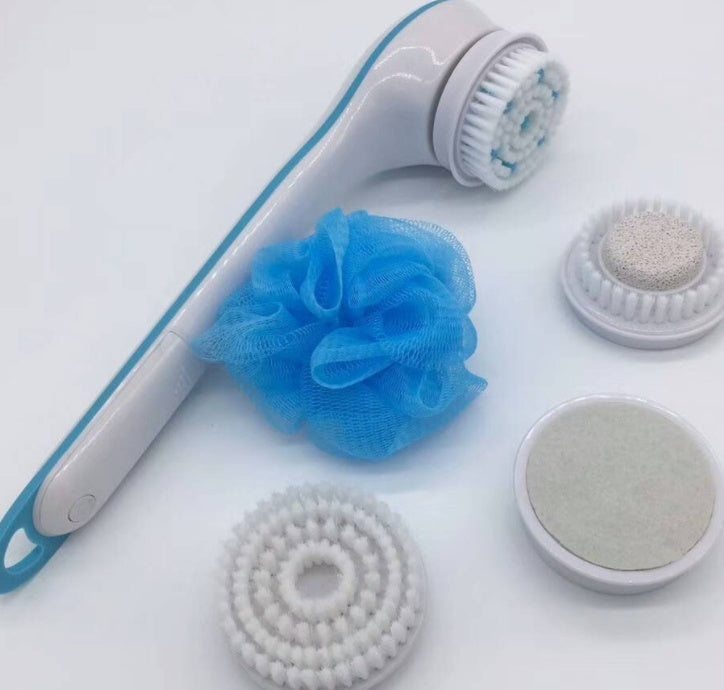 Spin Spa Electric Body Brush – Deep Cleaning Shower Scrubber with 5 Attachments