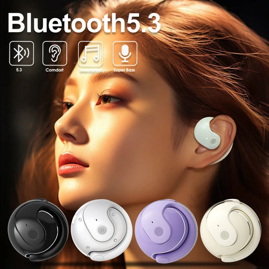 Outdoor Dust‑Proof Bluetooth Earbuds – Noise-Cancelling Earhooks with IPX5, Bluetooth 5.3