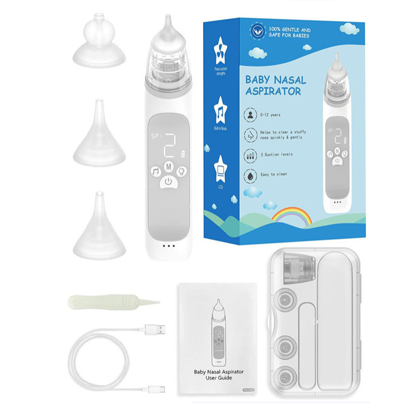 Electric Nasal Aspirator for Babies & Kids – Gentle, Rechargeable Mucus Cleaner
