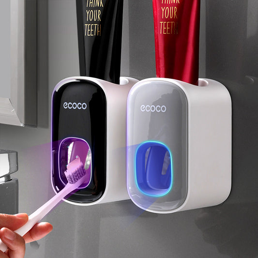Wall-Mounted Automatic Toothpaste Dispenser Set – No Mess, No Waste