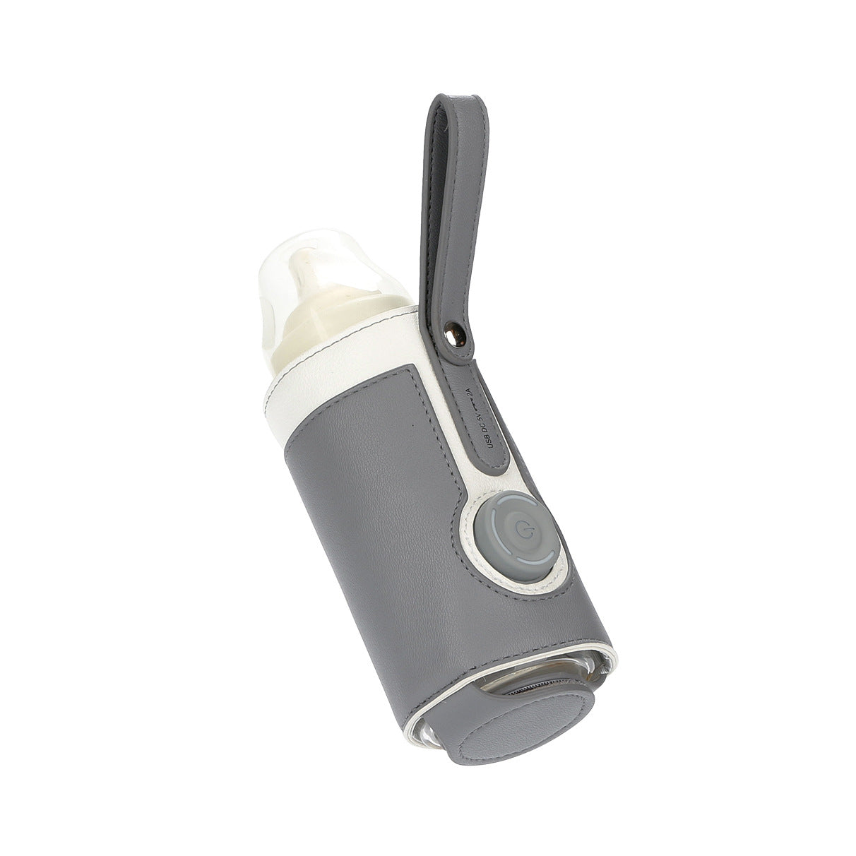 Portable Milk Warmer Bag – Leather Insulated Bottle Heater with Adjustable Temperature