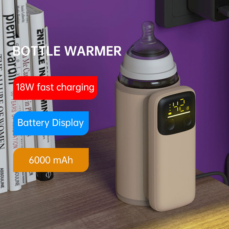 USB Rechargeable Bottle Warmer Bag – Portable Milk Heater & Insulation Cover