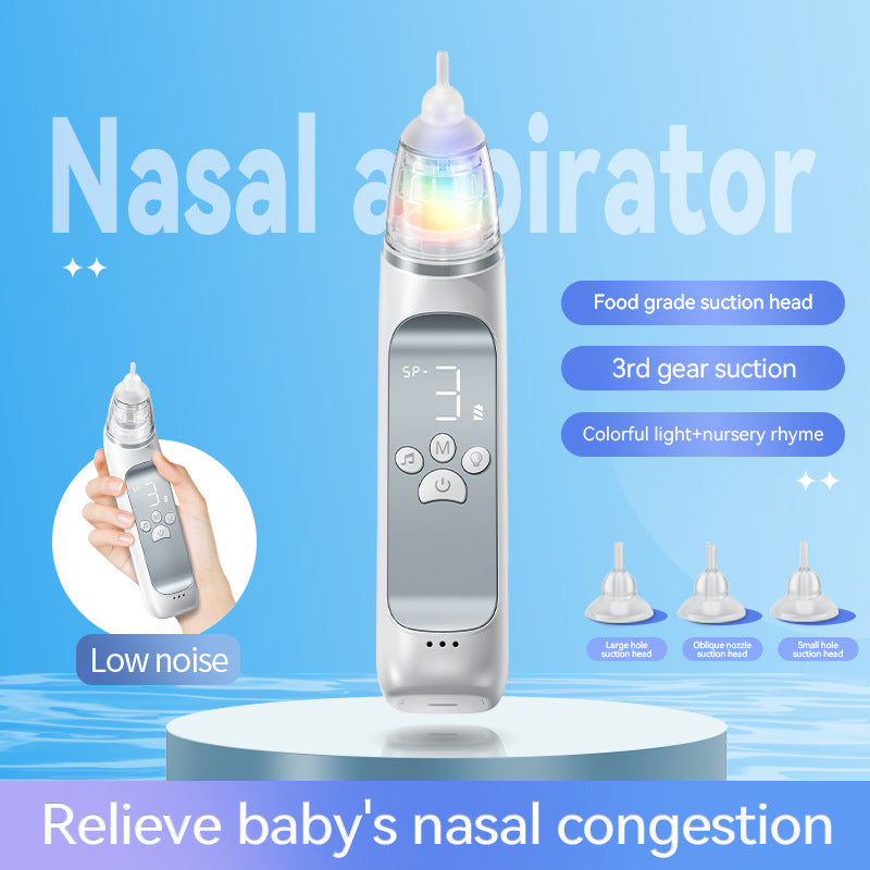 Electric Nasal Aspirator for Babies & Kids – Gentle, Rechargeable Mucus Cleaner