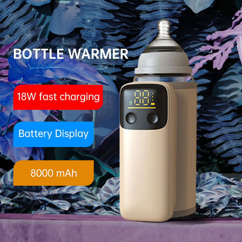 USB Rechargeable Bottle Warmer Bag – Portable Milk Heater & Insulation Cover