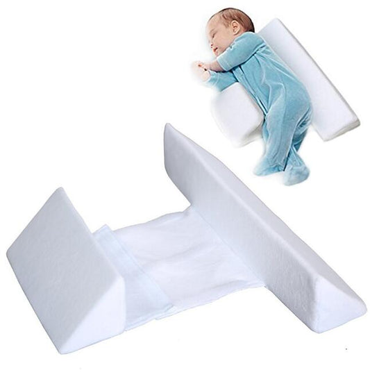 Baby Side Sleeping Pillow – Anti-Head Deviation & Washable Waist Support for Newborns
