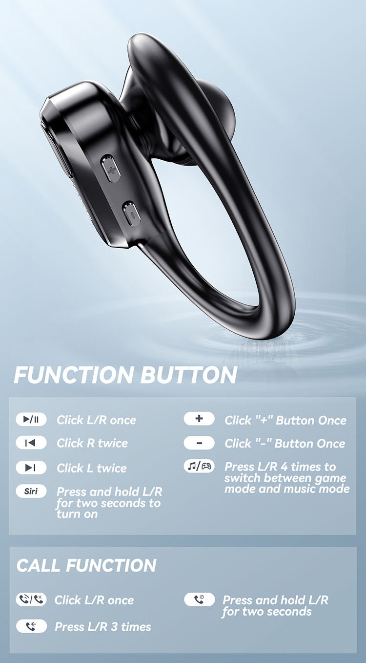 XT80 Bluetooth Wireless Earphones – Over-Ear, Noise-Canceling, Ultra-Long Battery