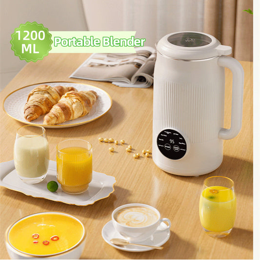 Soy Milk Maker & Juicer – 1200ml Automatic Blender with Heating for Home Use