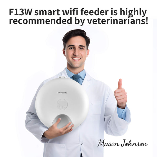 Smart Automatic Pet Feeder with WiFi & App Control – 6-Meal Dispenser
