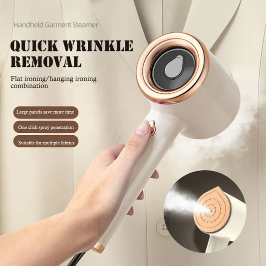 Mini Travel Garment Steamer – Portable Vertical Fabric Steamer (US Plug)